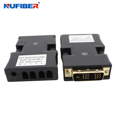 디지털 신호를 위한 4 핵심 작은 DVI 광섬유 교수 EDID 기능 1080P