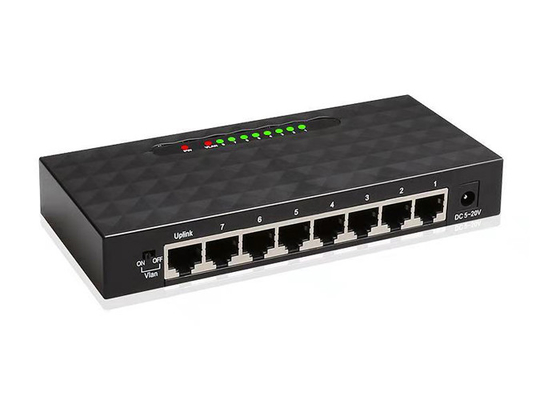 Rj45 UTP Fiber Ethernet Switch Media Converter 8 Port For IP Access
