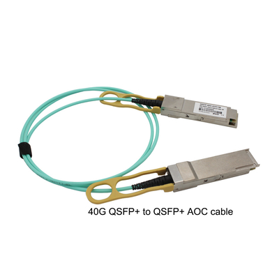 QSFP+ 장기간에 대한 네트워크 40G AOC 케이블 QSFP+는 연결된 솔루션에 도달합니다